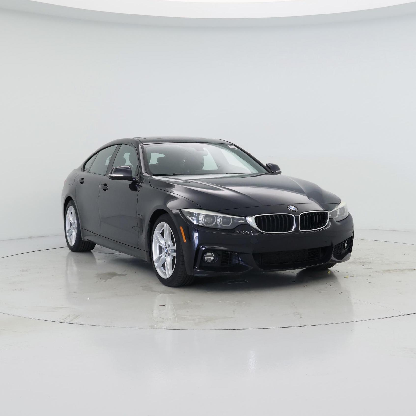 Black 2018 BMW 4 Series Sedan Rear-Wheel Drive Automatic