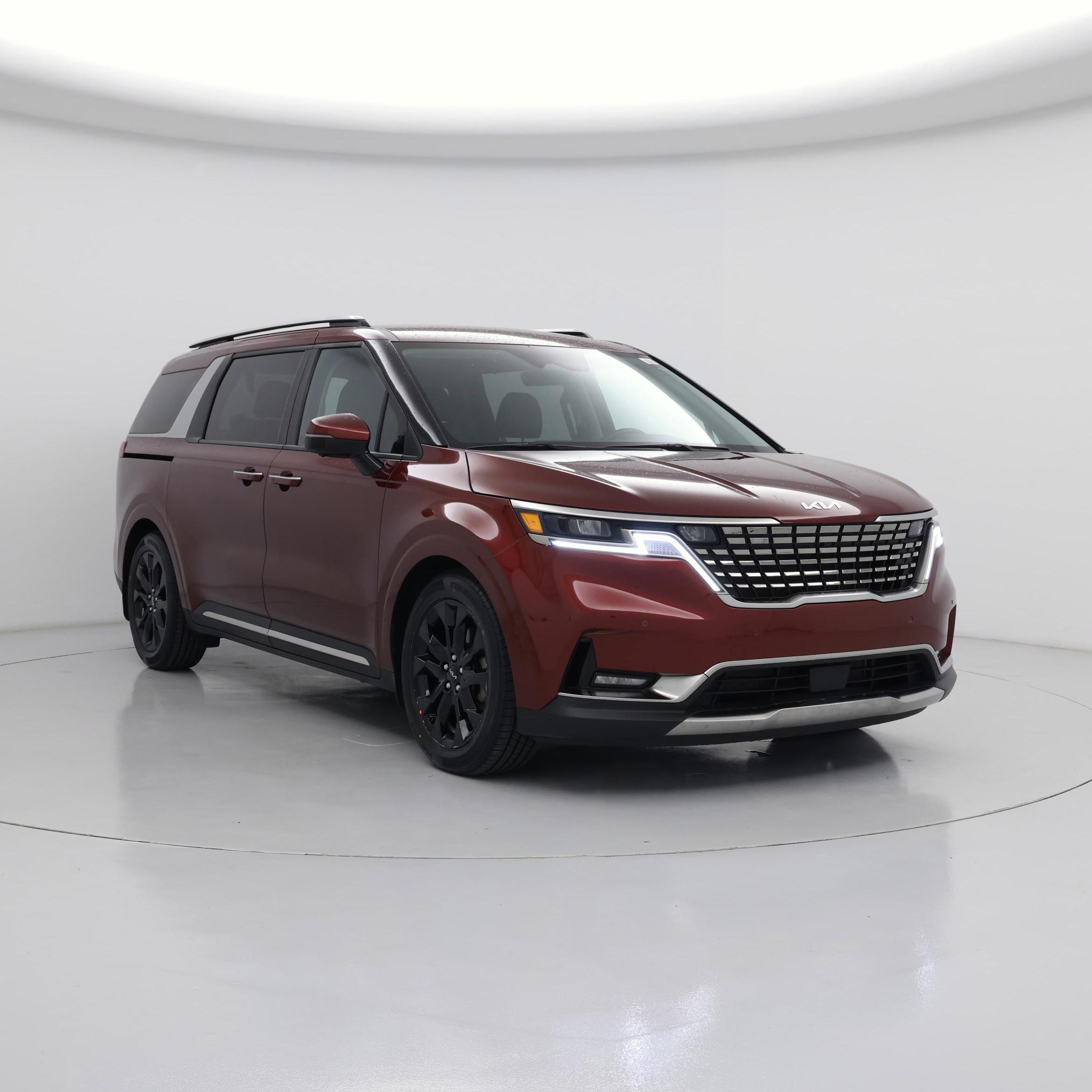 Red 2024 Kia Carnival Minivan Front-Wheel Drive Automatic