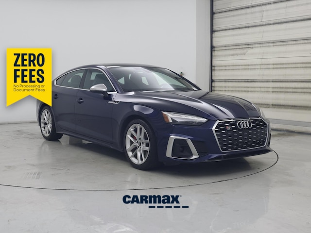 Blue 2021 Audi S5 Sportback Sedan All-Wheel Drive Automatic