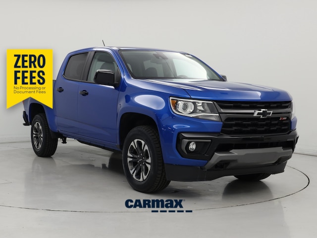 Blue 2022 Chevrolet Colorado Pickup Truck Four-Wheel Drive Automatic