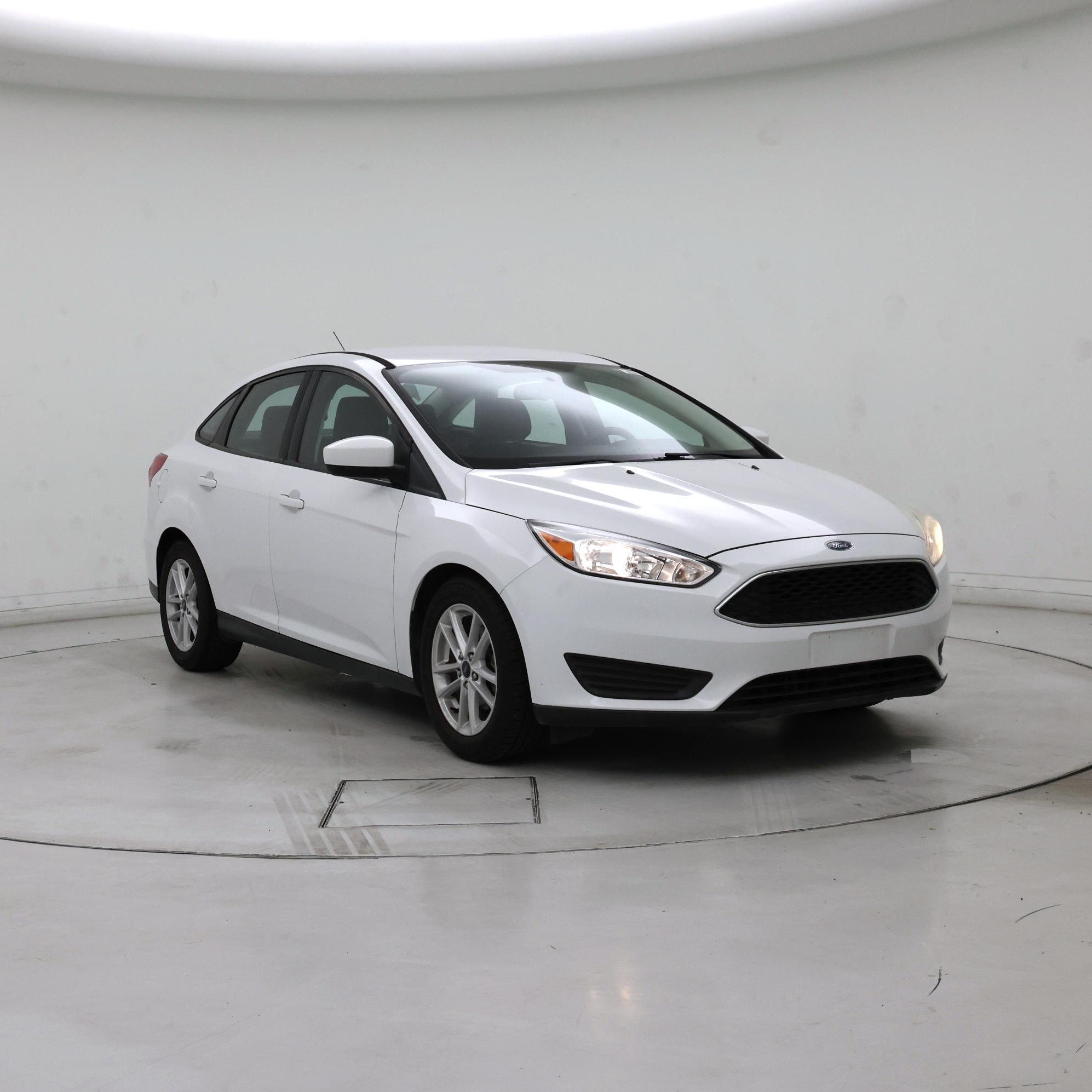 White 2018 Ford Focus Sedan Front-Wheel Drive Automatic
