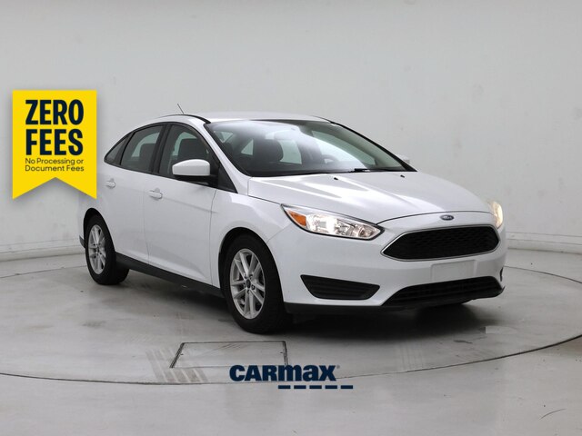 White 2018 Ford Focus Sedan Front-Wheel Drive Automatic