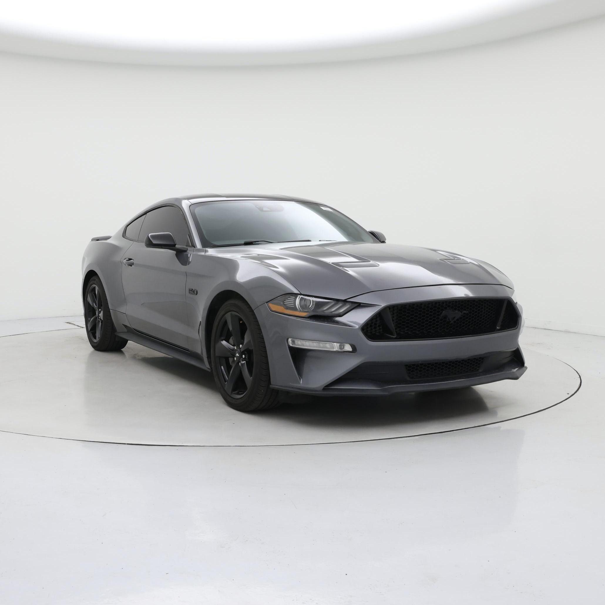 Gray 2021 Ford Mustang Coupe Rear-Wheel Drive Automatic