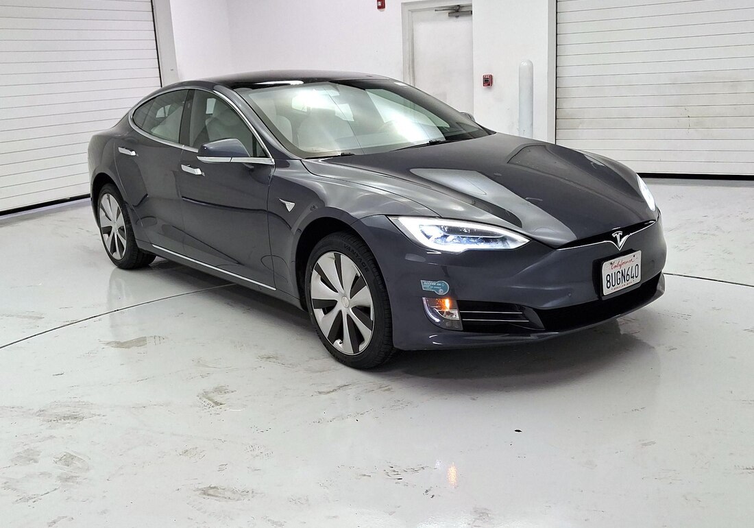 2021 Tesla Model S Long Range Plus in Gray — CarMax photo