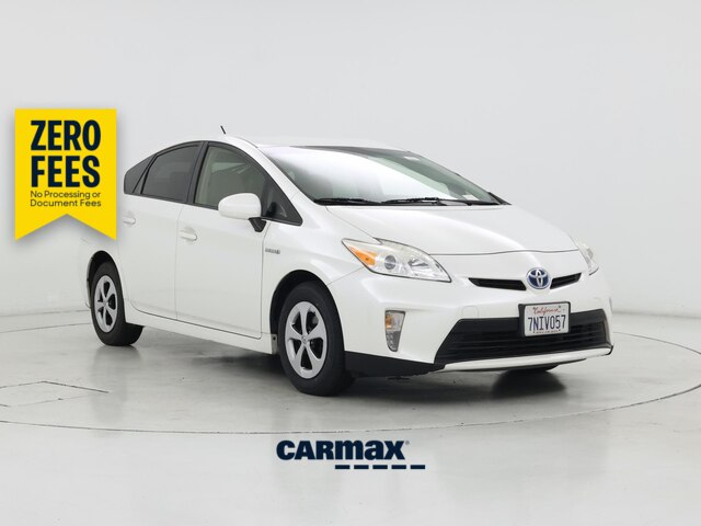 White 2015 Toyota Prius Hatchback Front-Wheel Drive Automatic