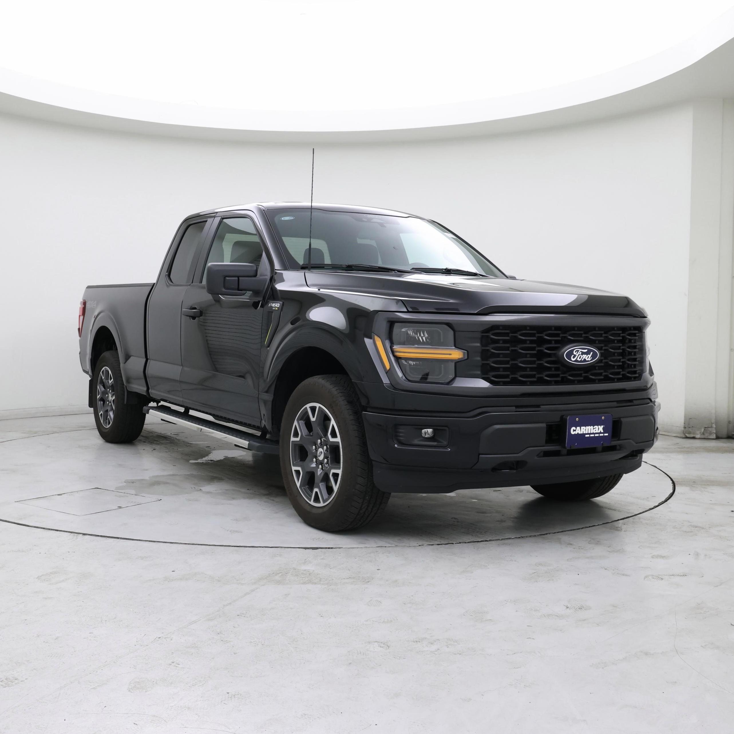 Black 2025 Ford F-150 Pickup Truck Four-Wheel Drive Automatic