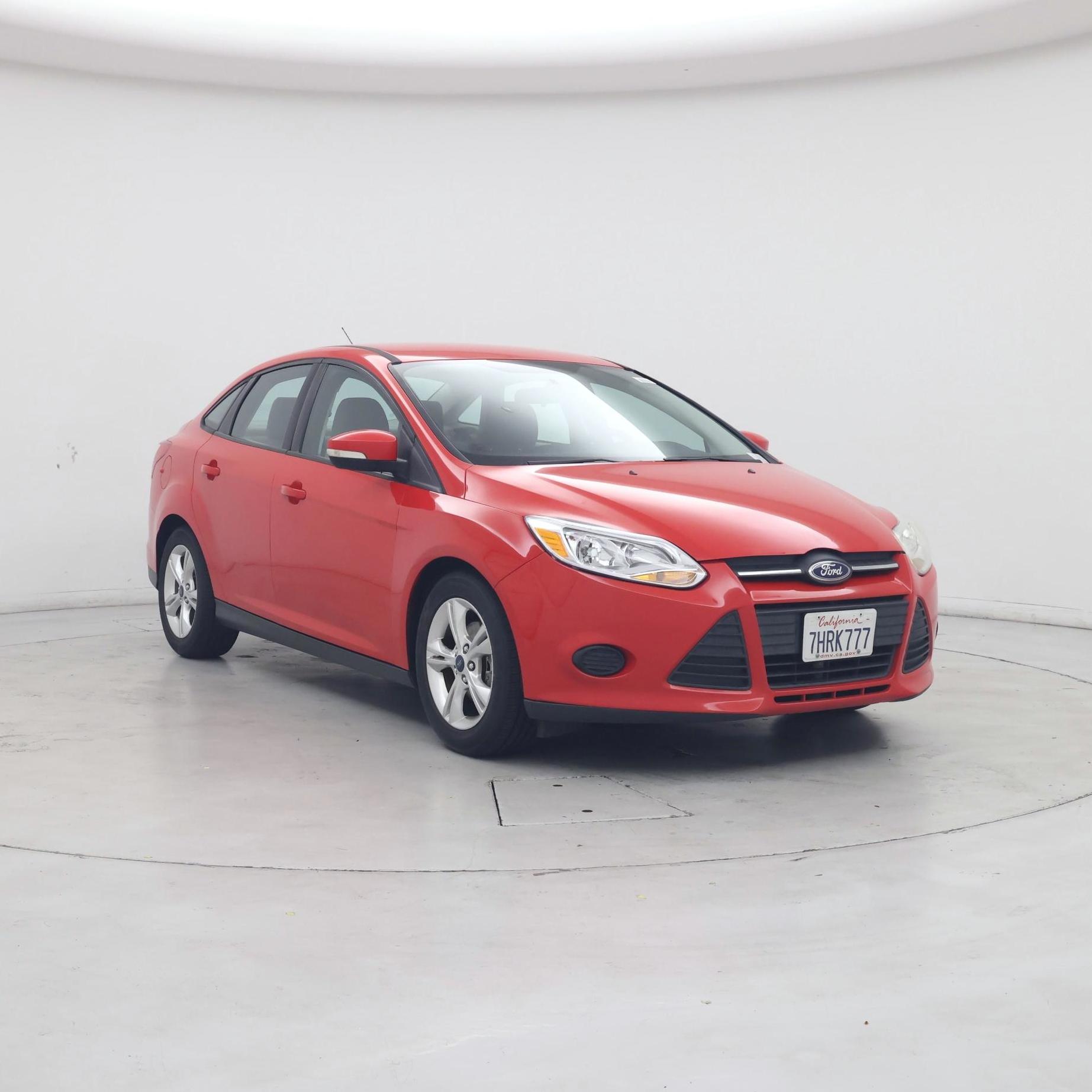 Red 2014 Ford Focus Sedan Front-Wheel Drive Manual