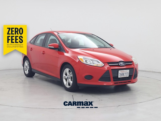Red 2014 Ford Focus Sedan Front-Wheel Drive Manual