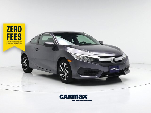 Gray 2018 Honda Civic Coupe Coupe Front-Wheel Drive Automatic