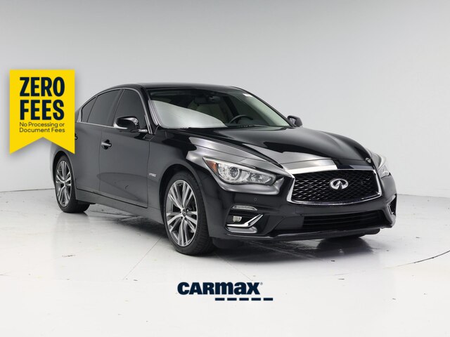 Black 2018 INFINITI Q50 Hybrid Sedan All-Wheel Drive Automatic