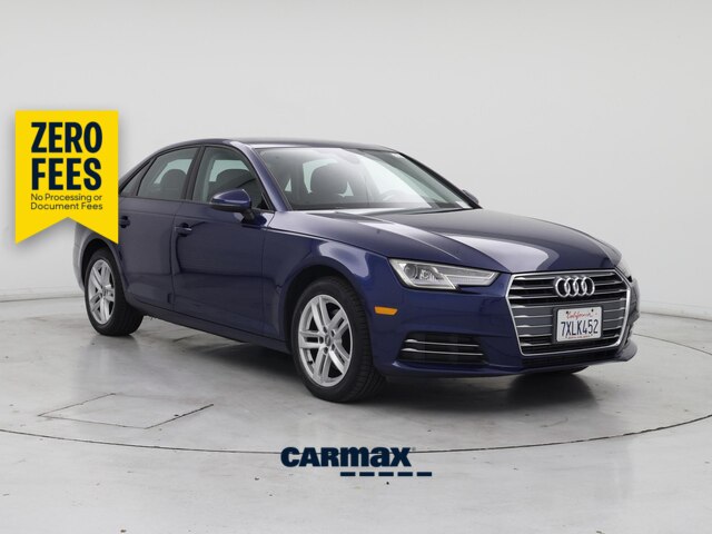 Blue 2017 Audi A4 Sedan Front-Wheel Drive Automatic