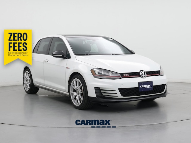 White 2015 Volkswagen Golf GTI Hatchback Front-Wheel Drive Manual