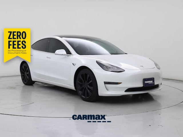 White 2019 Tesla Model 3 Sedan All-Wheel Drive Automatic