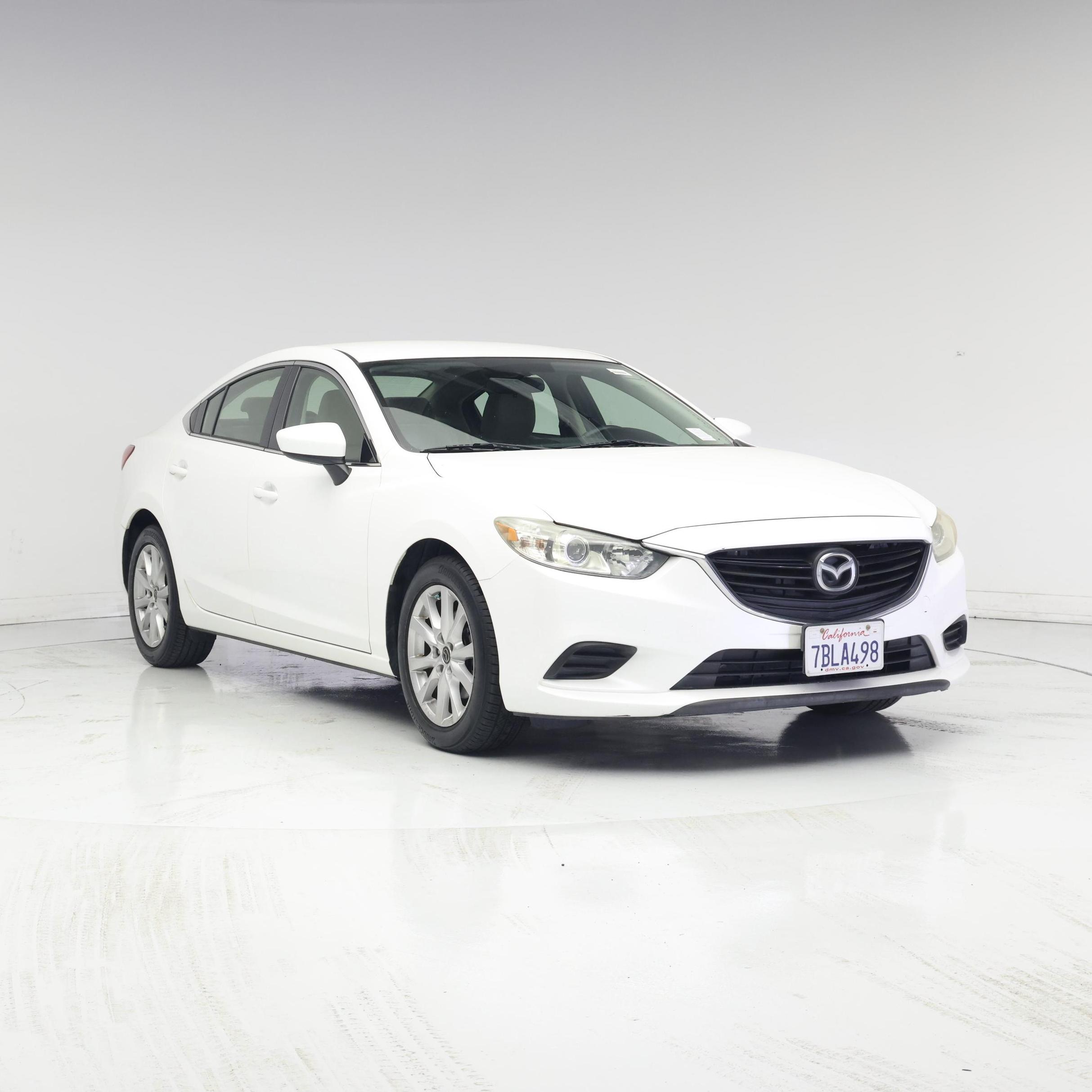 White 2014 Mazda MAZDA6 Sedan Front-Wheel Drive Automatic