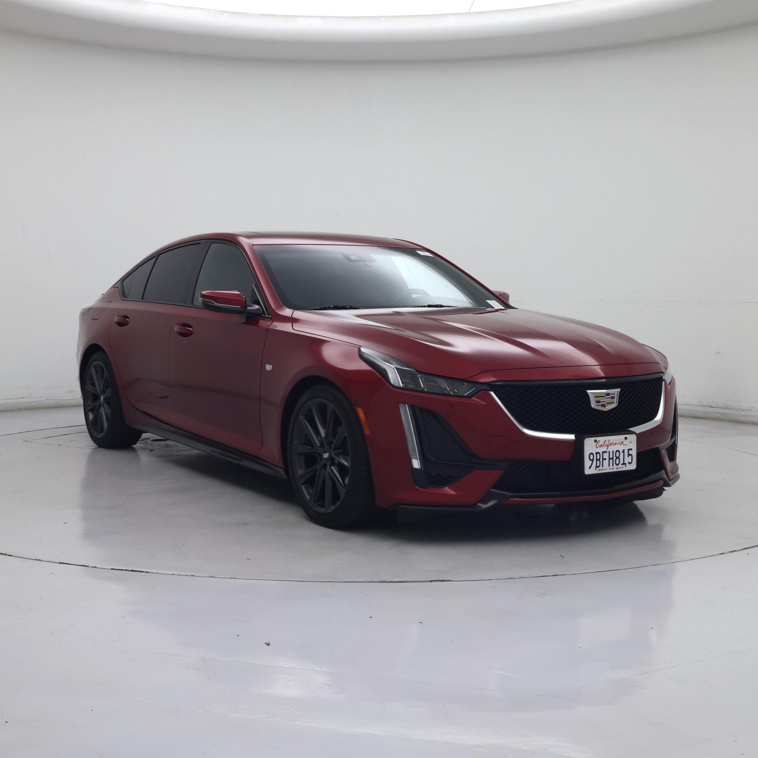 Red 2022 Cadillac CT5 Sedan Rear-Wheel Drive Automatic