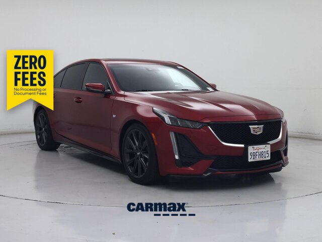 Red 2022 Cadillac CT5 Sedan Rear-Wheel Drive Automatic