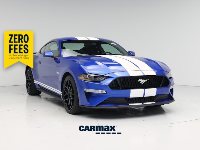 Blue 2020 Ford Mustang Coupe Rear-Wheel Drive Manual