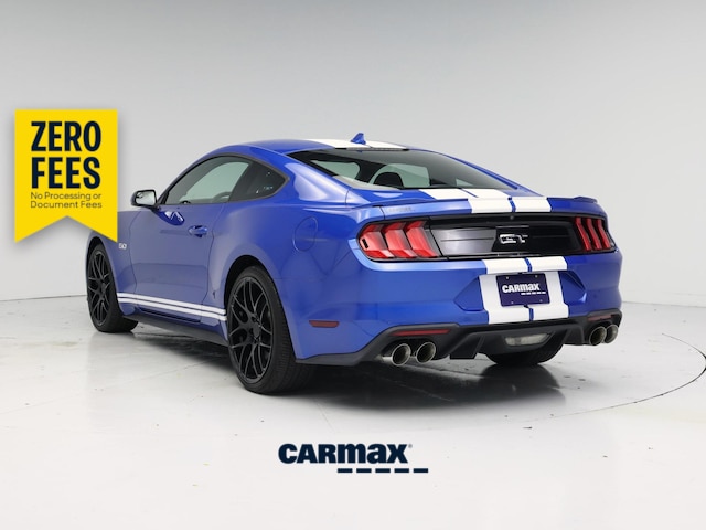 Blue 2020 Ford Mustang Coupe Rear-Wheel Drive Manual