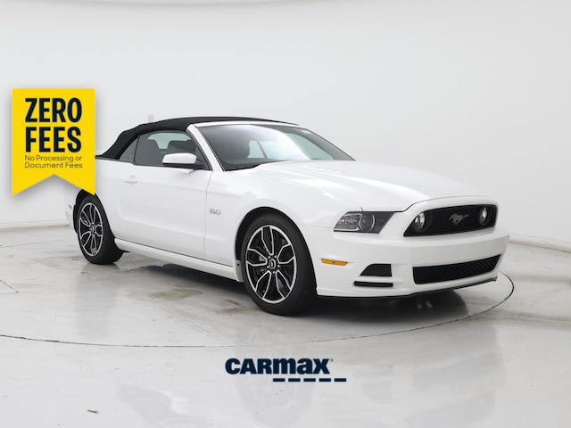 White 2014 Ford Mustang Convertible Rear-Wheel Drive Automatic