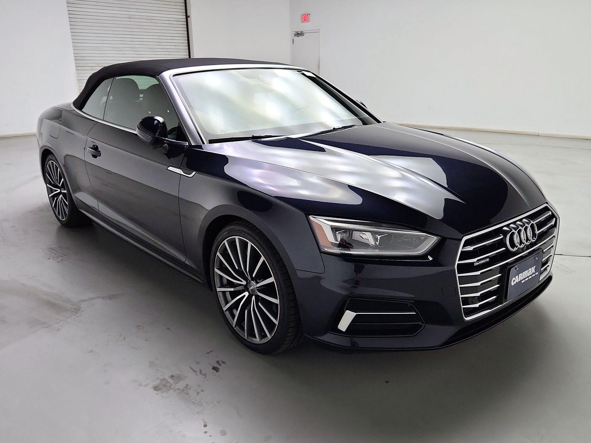 Blue 2018 Audi A5 Convertible All-Wheel Drive Automatic