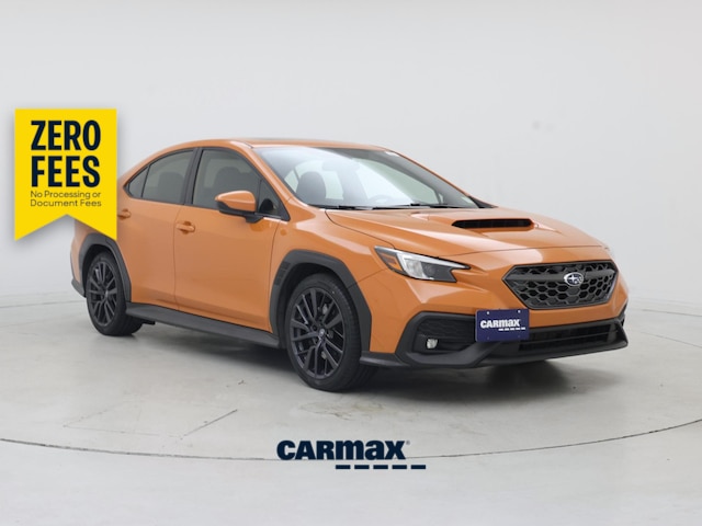 Orange 2022 Subaru WRX Sedan All-Wheel Drive Manual