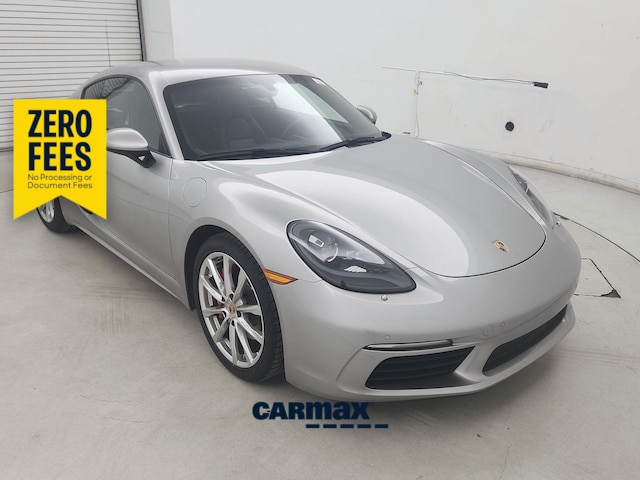 Silver 2018 Porsche 718 Cayman Coupe Rear-Wheel Drive Manual