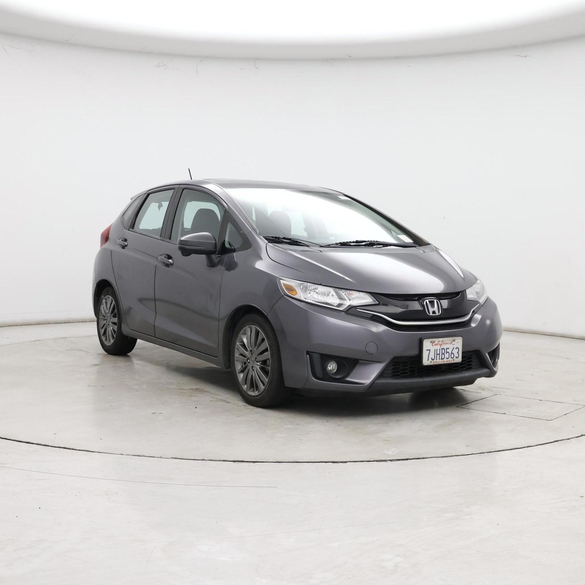 Gray 2015 Honda Fit Hatchback Front-Wheel Drive Automatic