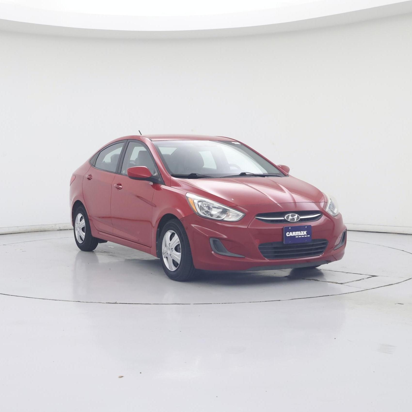 Red 2015 Hyundai Accent Sedan Front-Wheel Drive Automatic