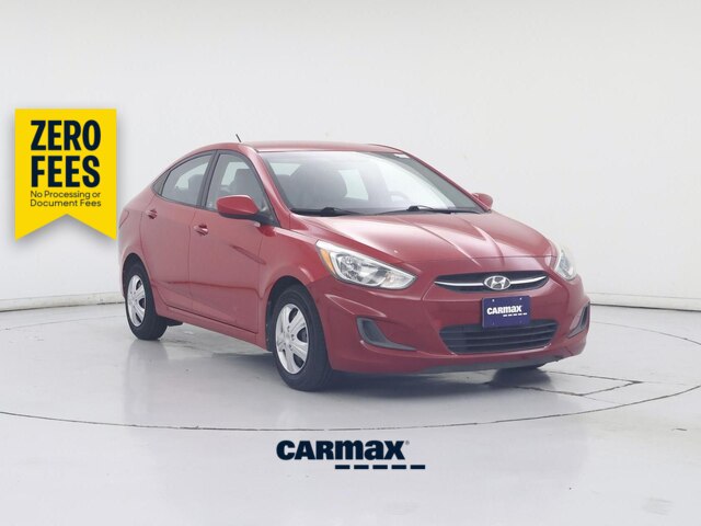 Red 2015 Hyundai Accent Sedan Front-Wheel Drive Automatic