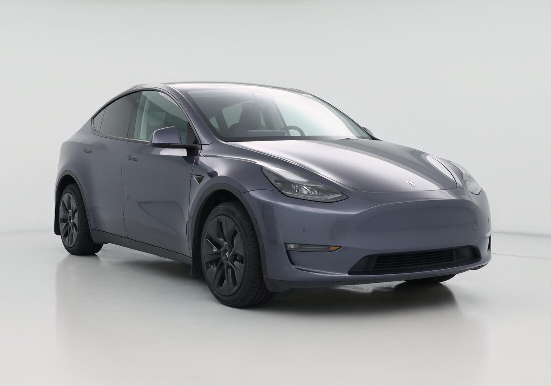 2023 Tesla Model Y Long Range All-Wheel Drive in Gray — CarMax photo