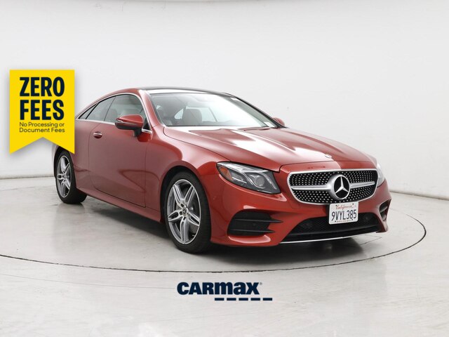 Red 2018 Mercedes-Benz E-Class Coupe Rear-Wheel Drive Automatic