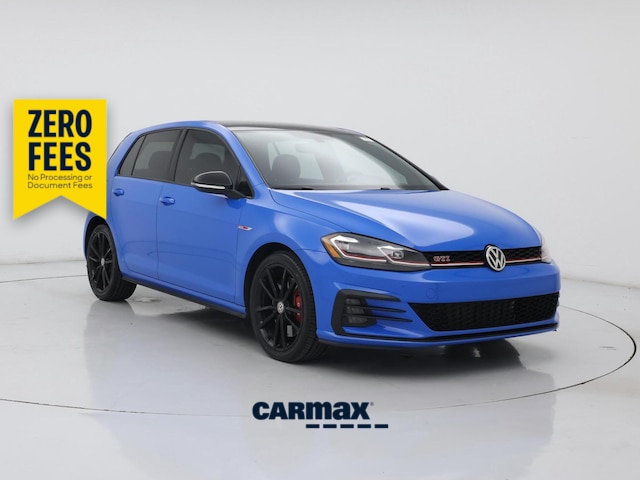 Blue 2021 Volkswagen Golf GTI Hatchback Front-Wheel Drive Automatic