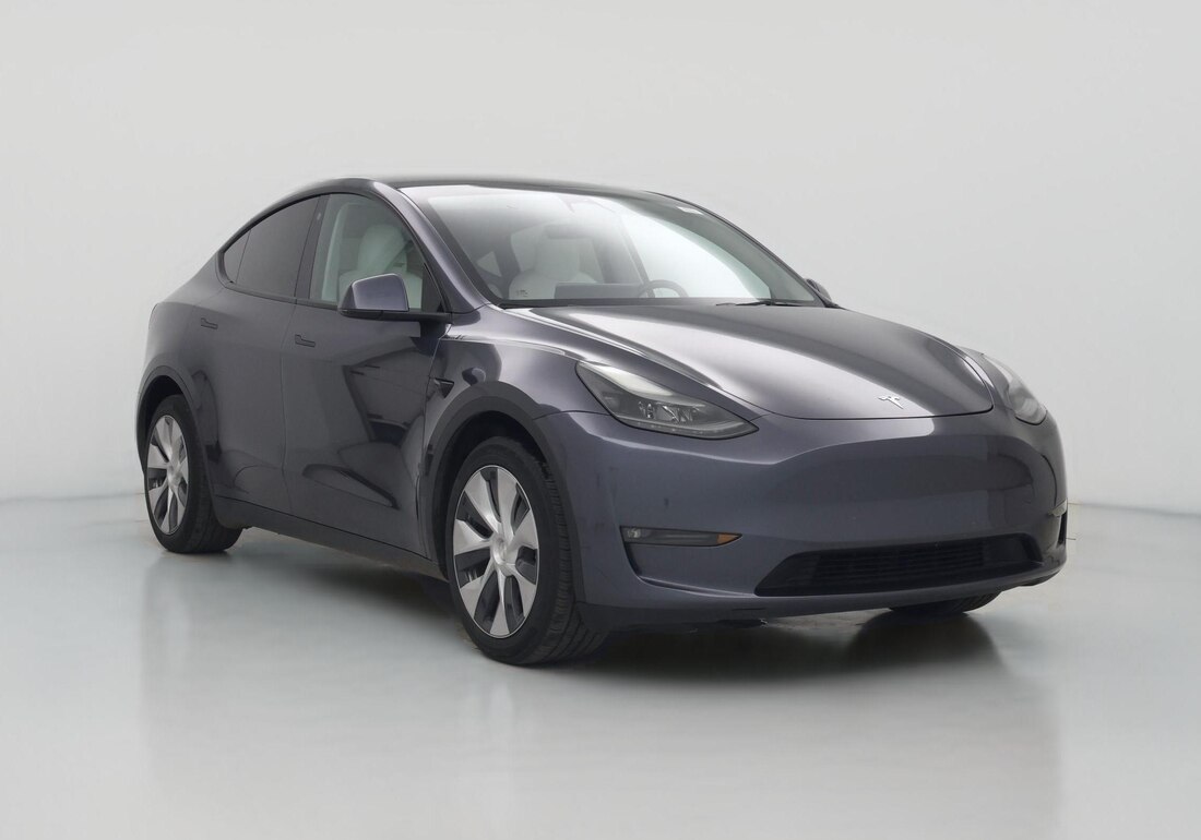 2023 Tesla Model Y Long Range All-Wheel Drive in Gray — CarMax photo
