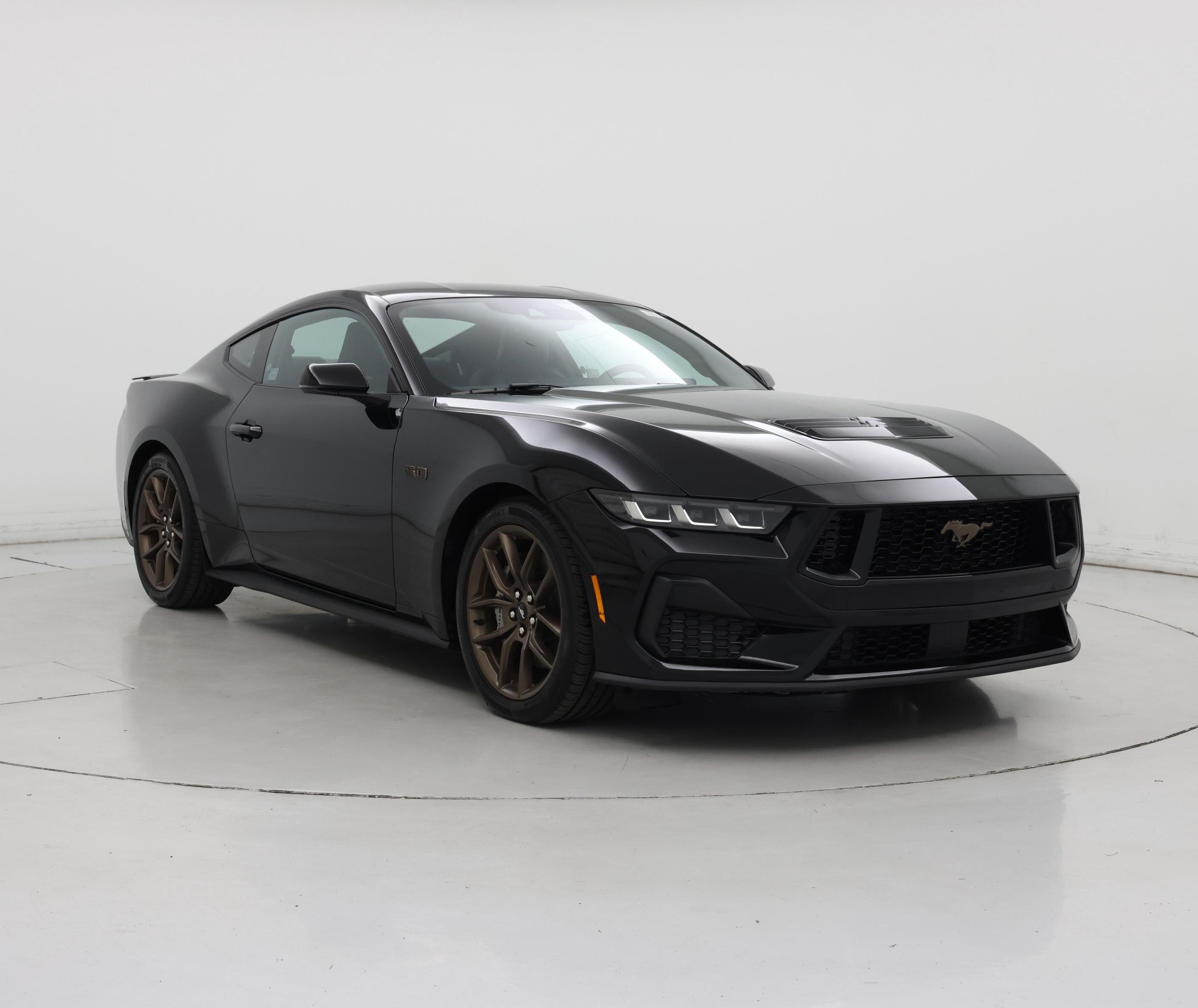Black 2024 Ford Mustang Coupe Rear-Wheel Drive Automatic