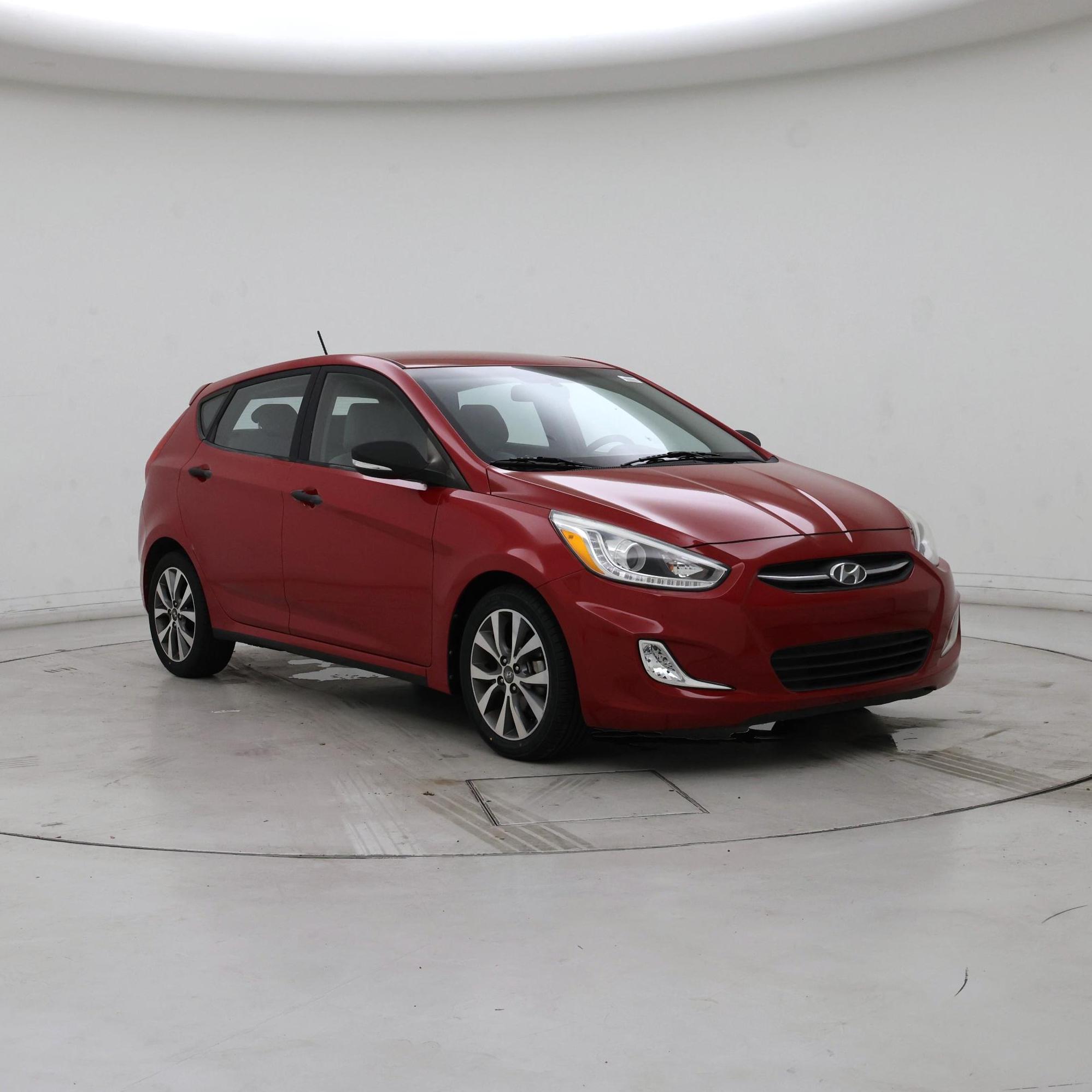 Red 2016 Hyundai Accent Hatchback Front-Wheel Drive Automatic