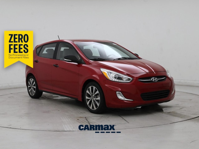 Red 2016 Hyundai Accent Hatchback Front-Wheel Drive Automatic