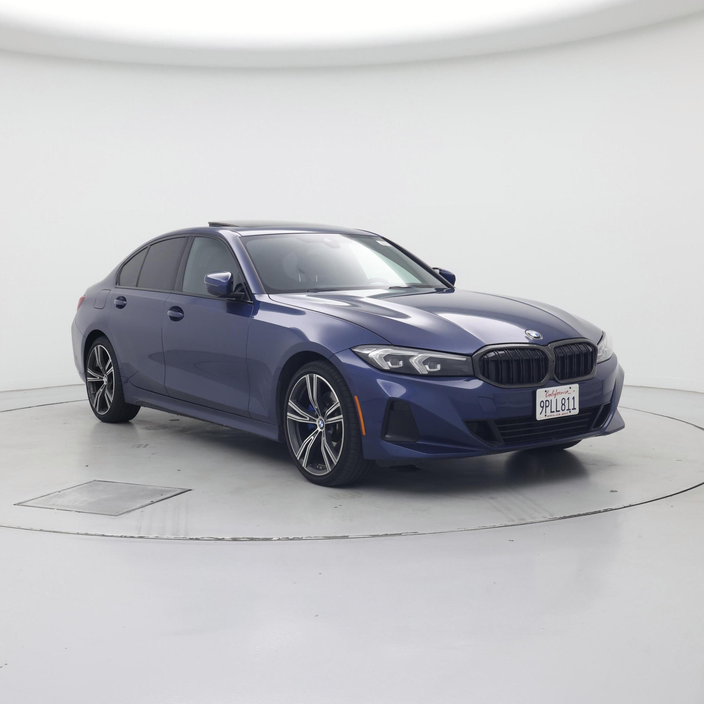 Blue 2023 BMW 3 Series Sedan Rear-Wheel Drive Automatic