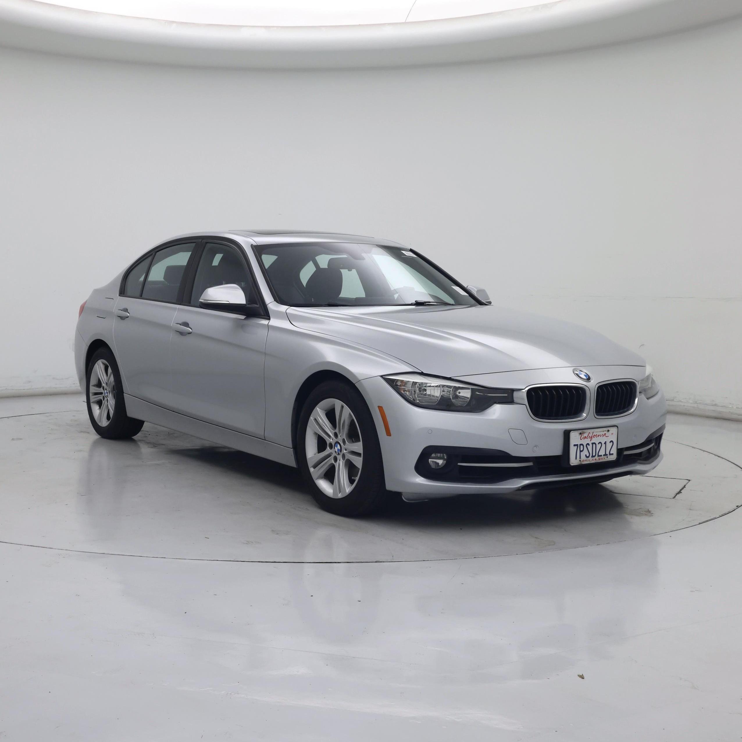 Silver 2016 BMW 3 Series Sedan Rear-Wheel Drive Automatic