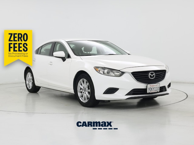 White 2015 Mazda MAZDA6 Sedan Front-Wheel Drive Automatic