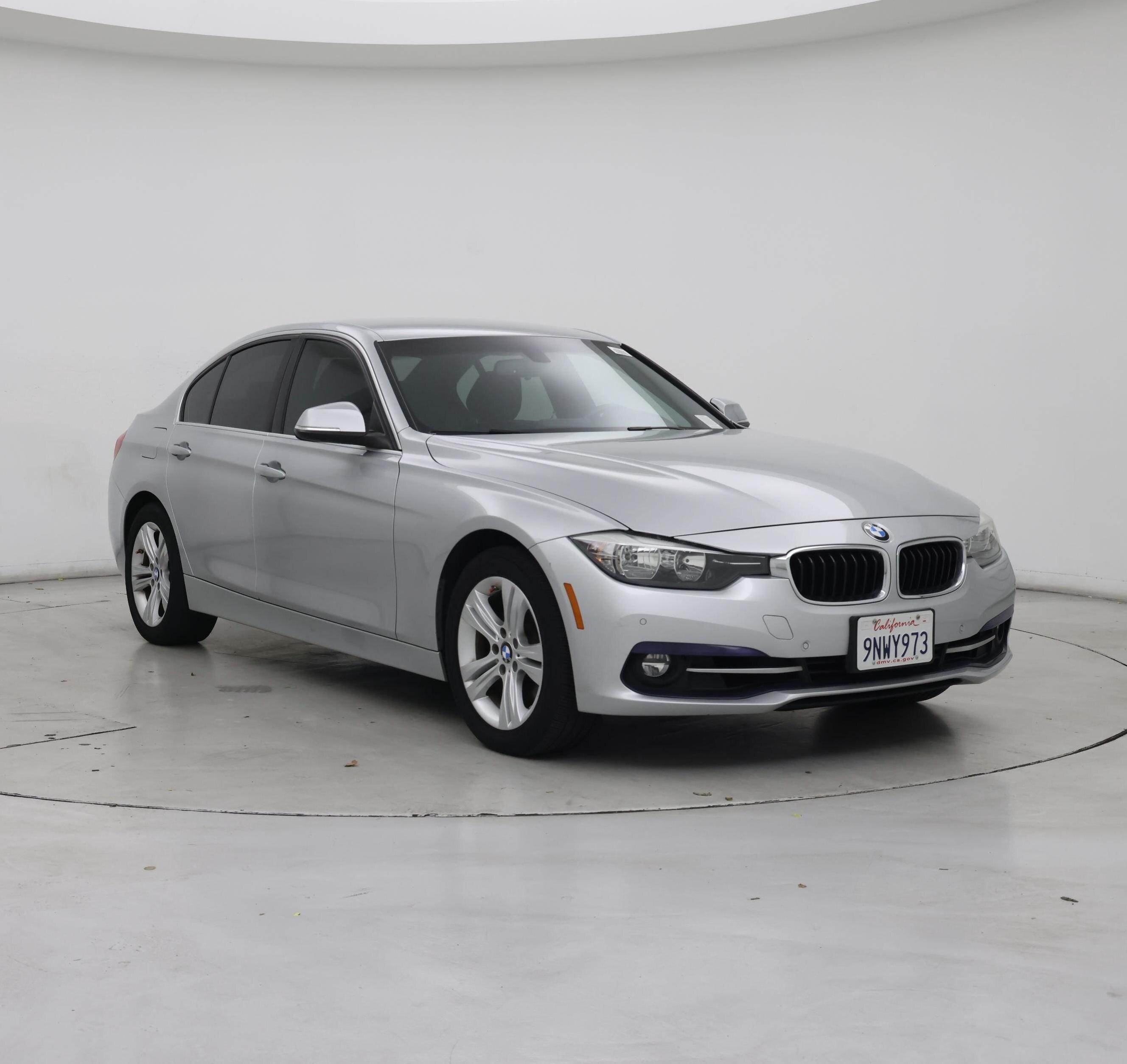 Silver 2017 BMW 3 Series Sedan Rear-Wheel Drive Automatic