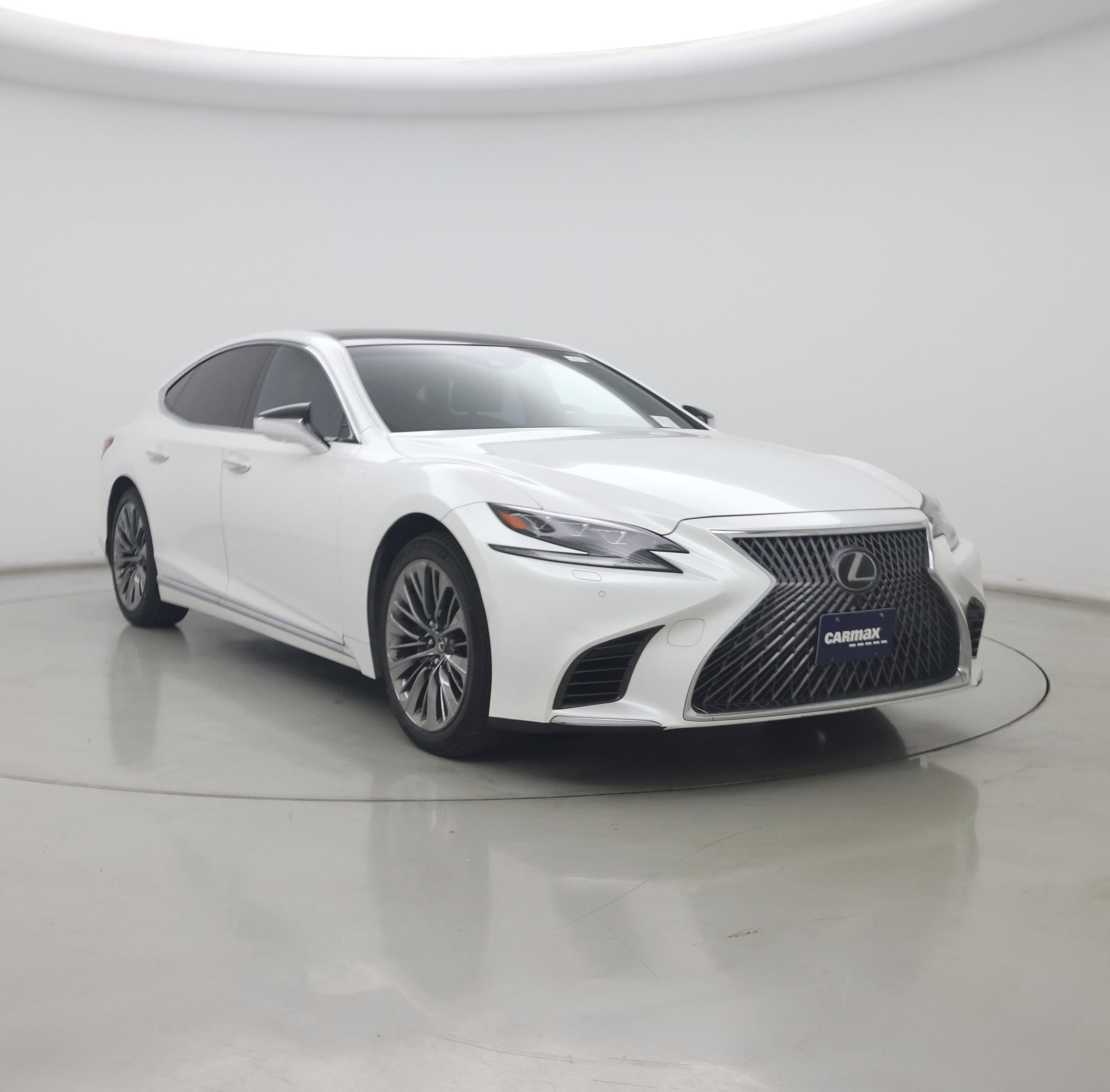 White 2020 Lexus LS Sedan Rear-Wheel Drive Automatic