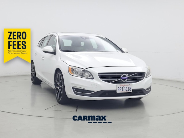 White 2017 Volvo V60 Wagon Front-Wheel Drive Automatic