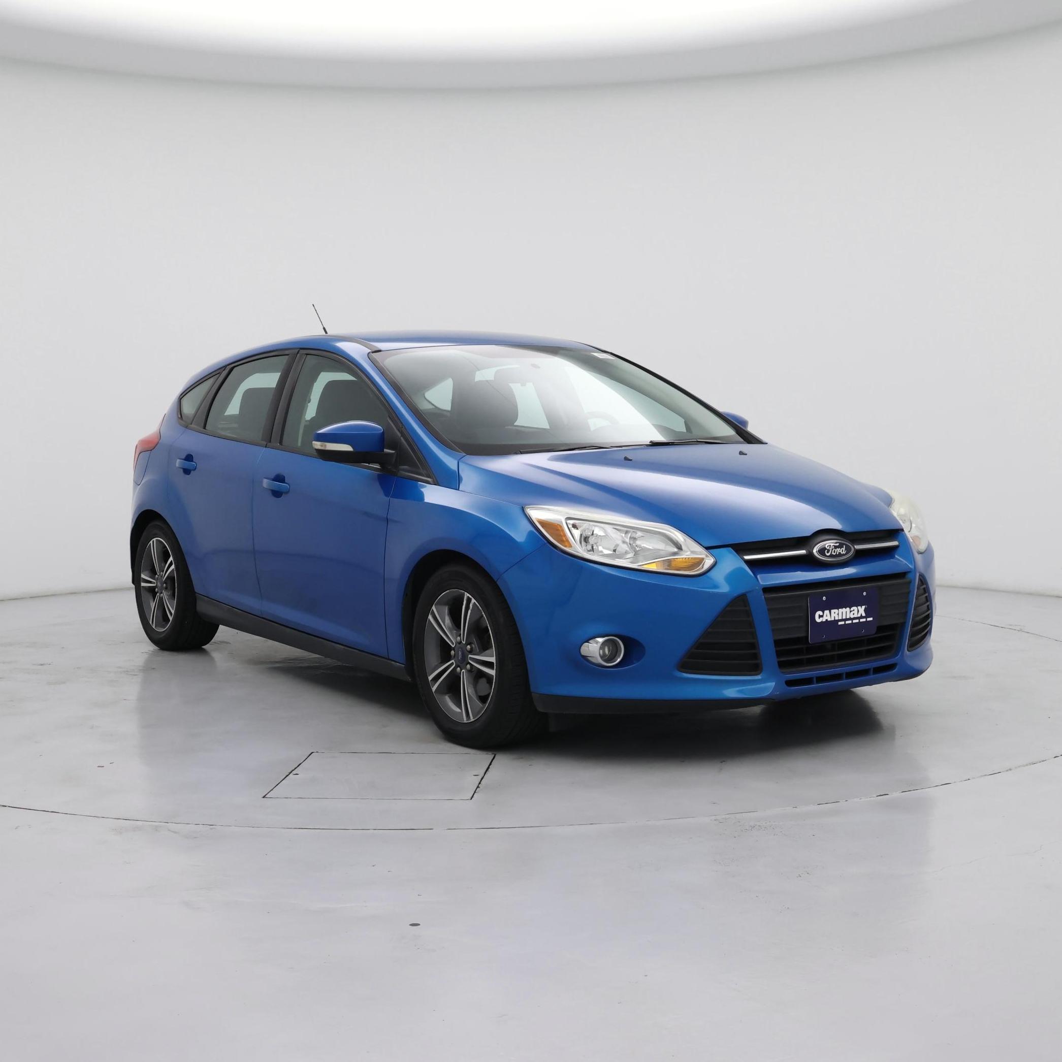 Blue 2014 Ford Focus Hatchback Front-Wheel Drive Automatic
