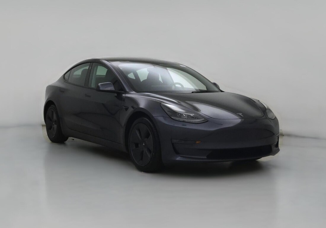 2023 Tesla Model 3 Long Range All-Wheel Drive in Gray — CarMax photo