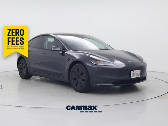 Gray 2024 Tesla Model 3 Sedan Rear-Wheel Drive Automatic