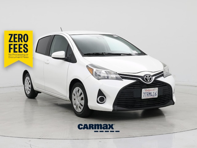 White 2017 Toyota Yaris Hatchback Front-Wheel Drive Automatic