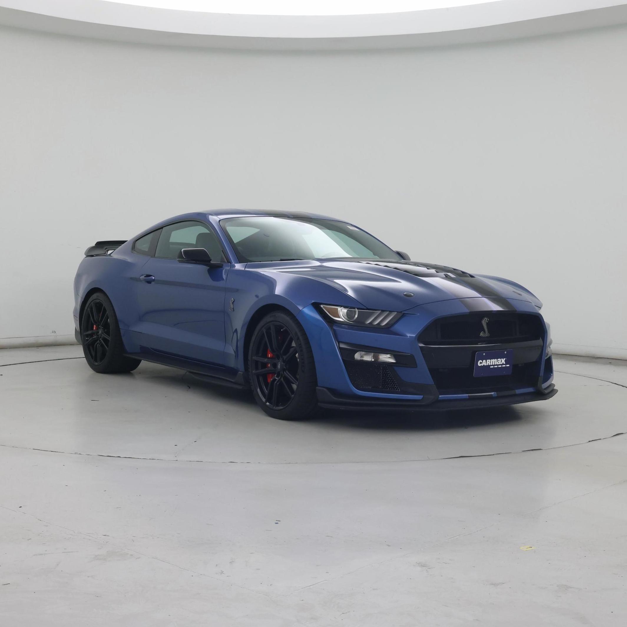Blue 2020 Ford Mustang Shelby GT500 Coupe Rear-Wheel Drive Automatic