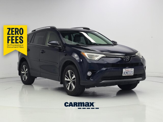 Blue 2018 Toyota RAV4 SUV / Crossover Front-Wheel Drive Automatic