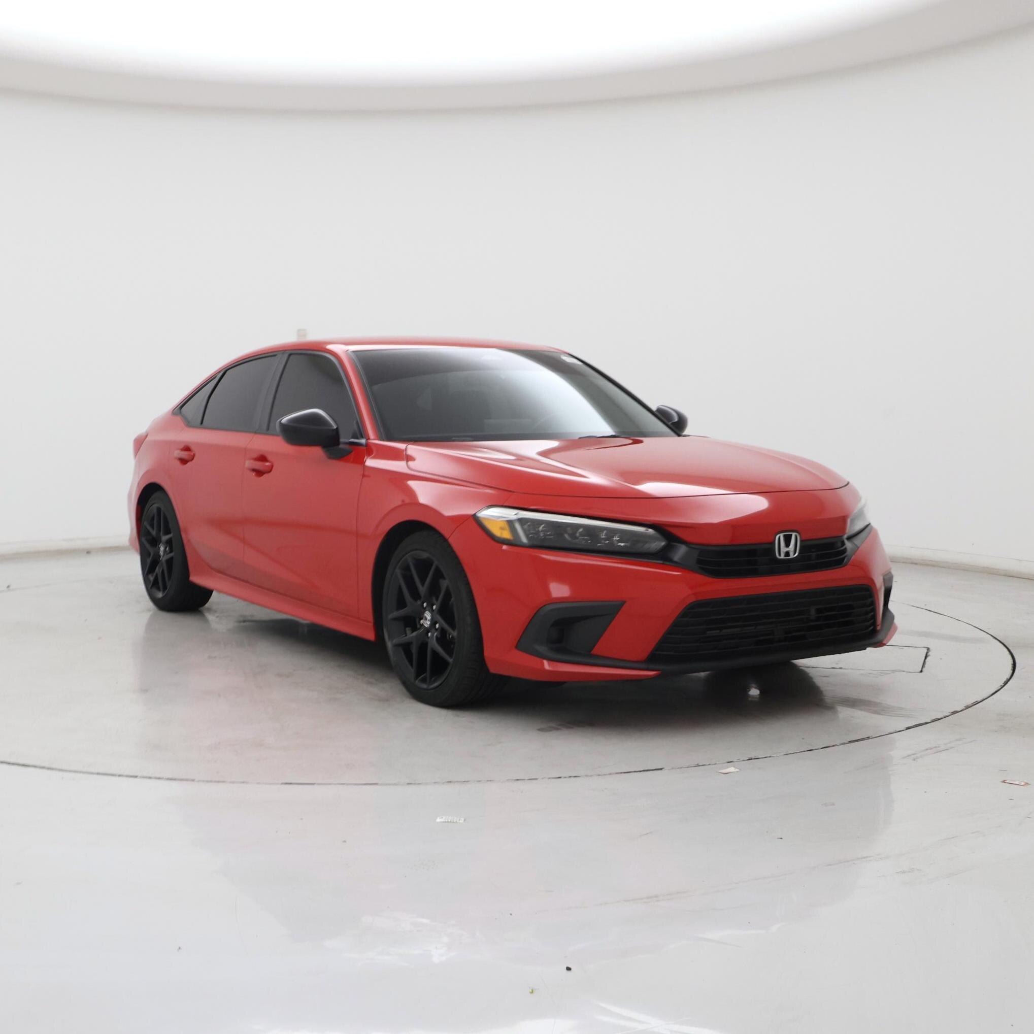Red 2023 Honda Civic Sedan Front-Wheel Drive Automatic