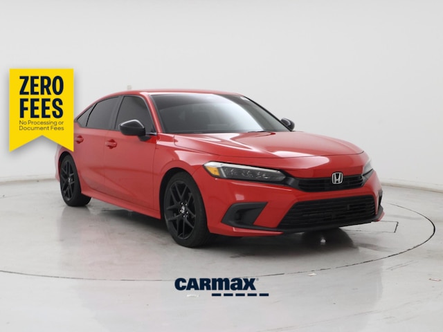 Red 2023 Honda Civic Sedan Front-Wheel Drive Automatic
